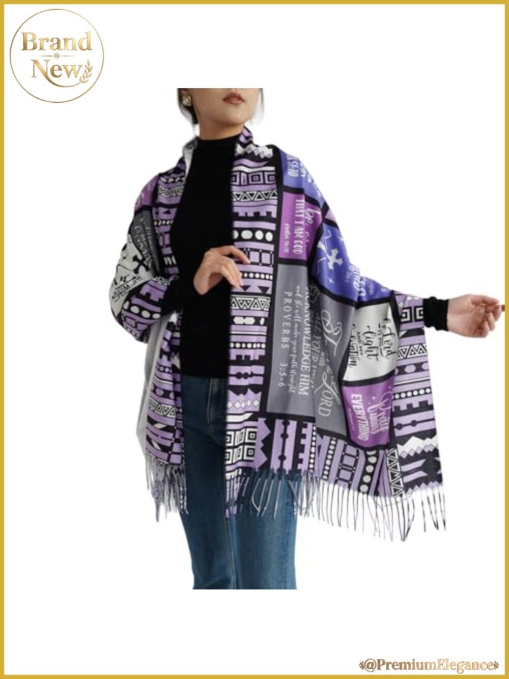 Prayer Shawl Wrap Scarf Bible Verse Christian Gift Women